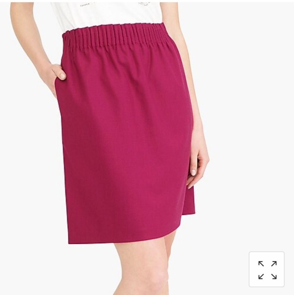 NEW with tags women's J. Crew magenta skirt size 4